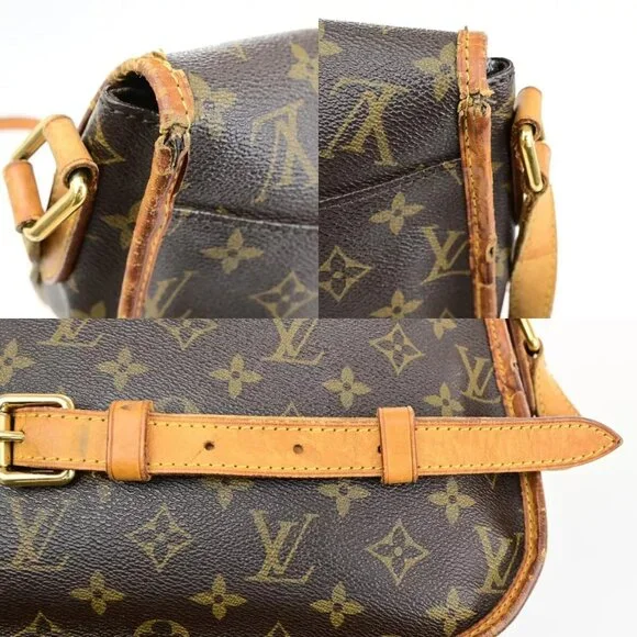 LOUIS VUITTON Menilmontant PM Shoulder Bag Monogram Leather